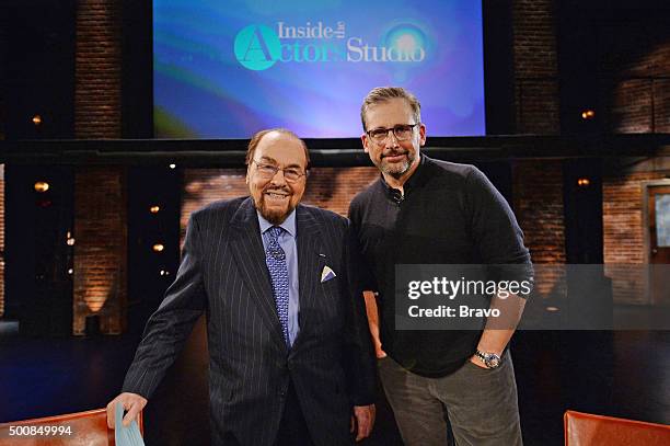 Steve Carrell" -- Pictured: James Lipton, Steve Carrell --