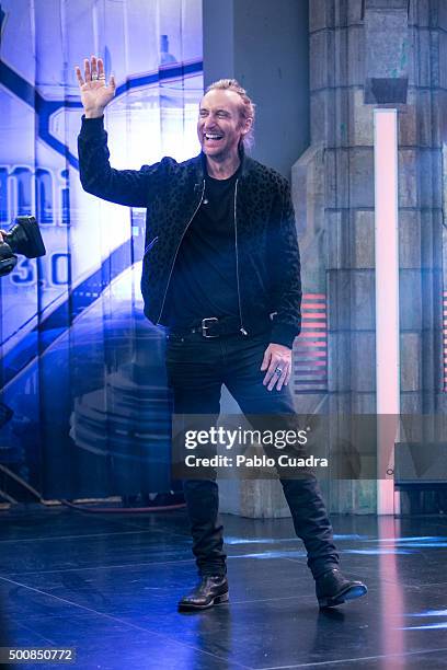 David Guetta attends el Hormiguero Tv Show at Vertice Studio on December 10, 2015 in Madrid, Spain.