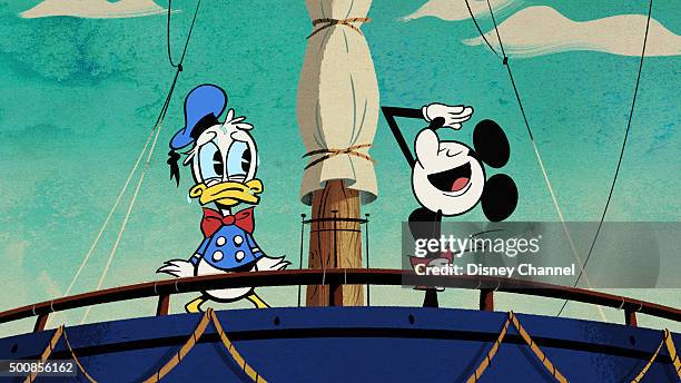 Captain Donald" - Mickey's eagerness to set sail on Donald's boat leads him to reveal his deepest, darkest secret...he doesn't know how to sail. This...