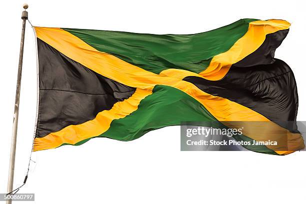 flag of jamaica - jamaica flag stock pictures, royalty-free photos & images