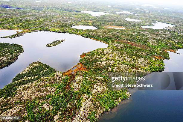 north arm great slave lake - great slave lake stock pictures, royalty-free photos & images