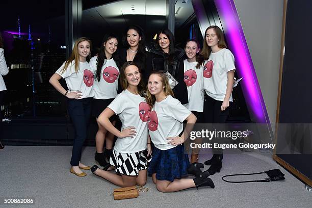 Members of Girls Who Code attend Diamonds Unleashed by Kara Ross launch party hosted by Kara Ross, Anne Fulenwider , and Marie Claire Magazine on...