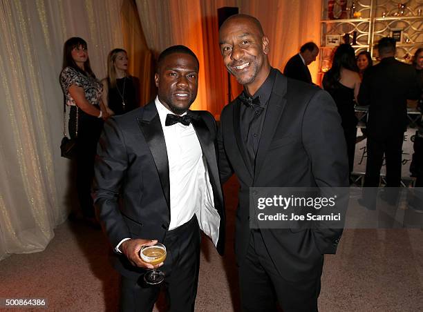 Actor/comedian Kevin Hart and BET president of programming Stephen Hill attend The Diamond Ball II with D'USSE and Armand de Brignac at The Barker...