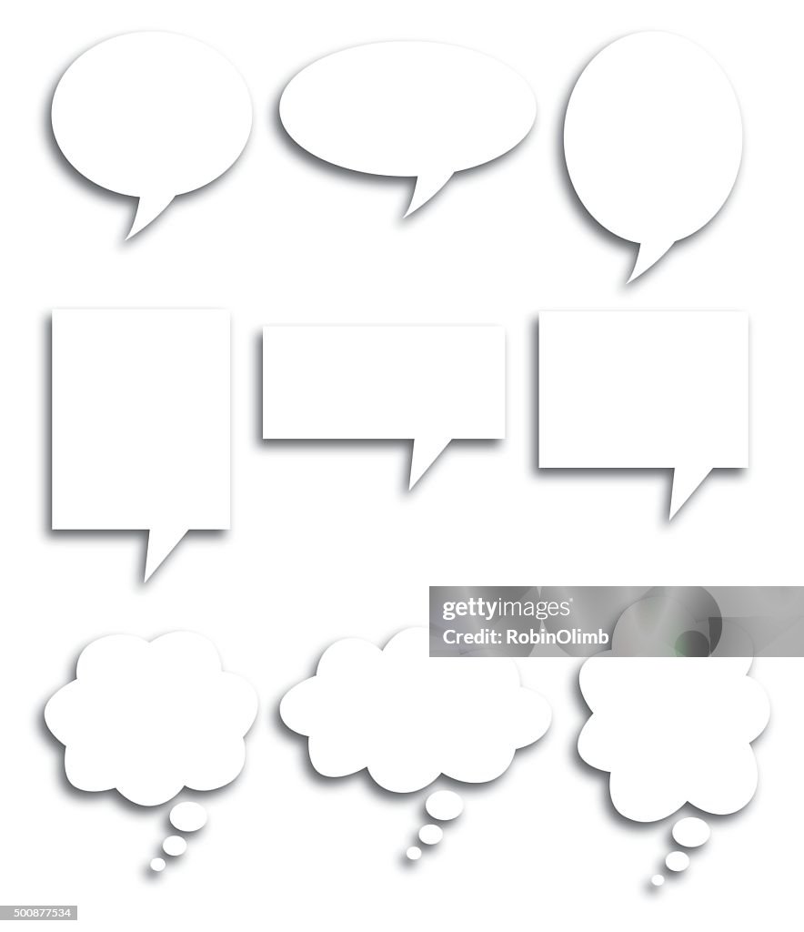 Speech Bubble Shadows