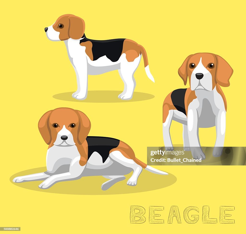 Dog Beagle Cartoon Vector Illustration High-Res Vector Graphic - Getty  Images