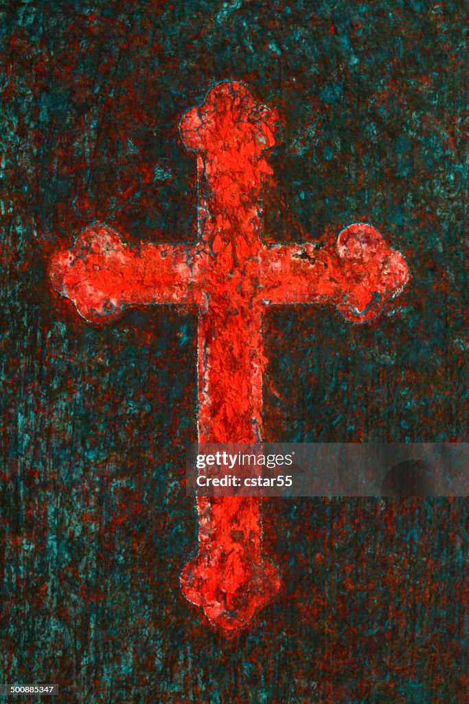 Cross Graphics Reed Religious Red Mixed Media Cross High-Res Vector Graphic - Getty Images