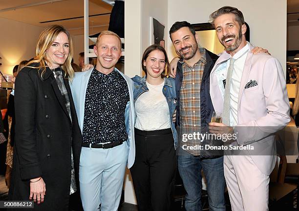 Screenwriter Molly McNearney, Founder, Consort, Brandon Quattrone, artist Katie Kimmel, television host Jimmy Kimmel and Founder, Consort, Mat...