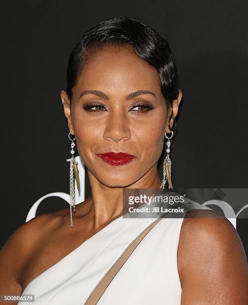Actress Jada Pinkett Smith attends the 2nd Annual Diamond Ball hosted by Rihanna and The Clara Lionel Foundation at The Barker Hanger on December 10,...