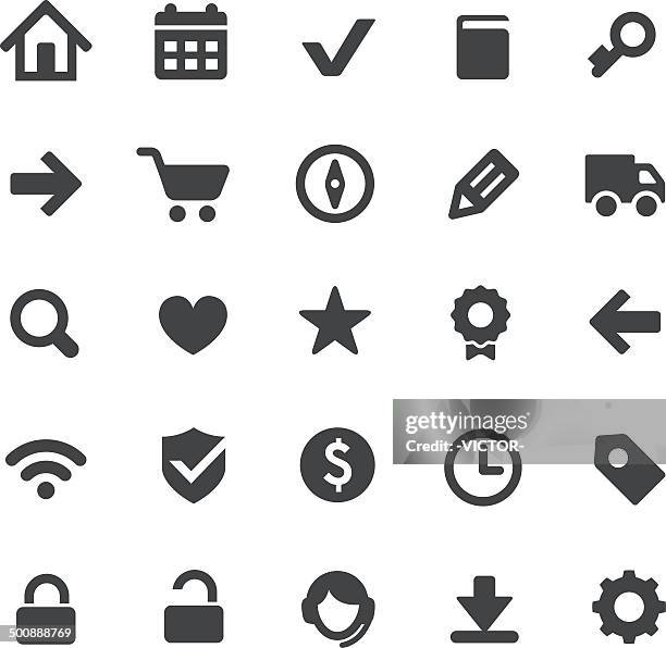e-commerce and web icons - smart series - security keypad icon stock illustrations