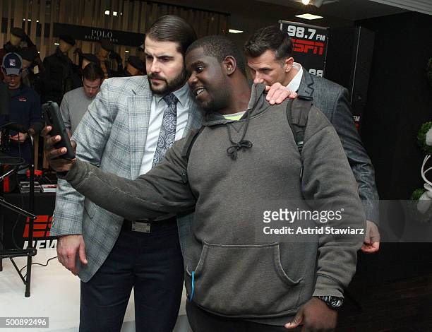 Radio personalities Rick DiPietro and Alan Hahn attend Guys Night Out At Lord & Taylor on December 10, 2015 in New York City.