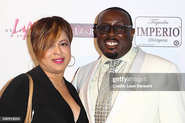 Producer Lydia Harris and Henry Butler attended the A Pathways Christmas With The Butlers And Friends at H.O.M.E. On December 10, 2015 in Beverly...