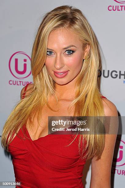 Actress Andrea Hunt arrives at Ui Culture App Launch Party at TCL Chinese Theatre on December 10, 2015 in Hollywood, California.