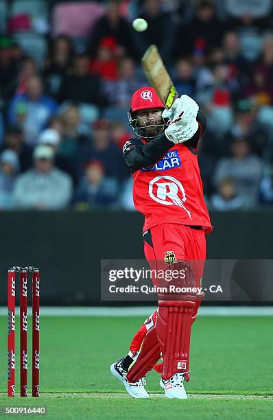 Matthew Wade of the Renegades bats during the Big Bash League exhibition match between the Melbourne Stars and the Melbourne Renegades at Simonds...