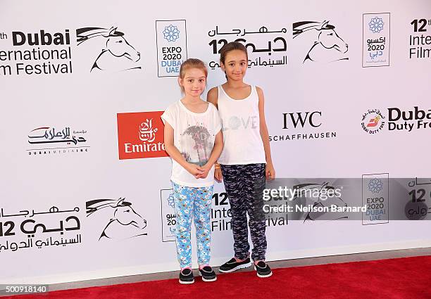 Guests attend "The Peanuts Movie" premiere during day three of the 12th annual Dubai International Film Festival held at the Madinat Jumeriah Complex...