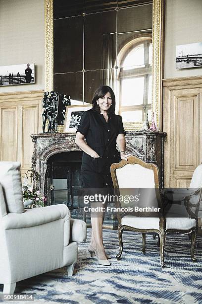 Politician Anne Hidalgo is photographed for Self Assignment on July 15, 2015 in Paris, France.