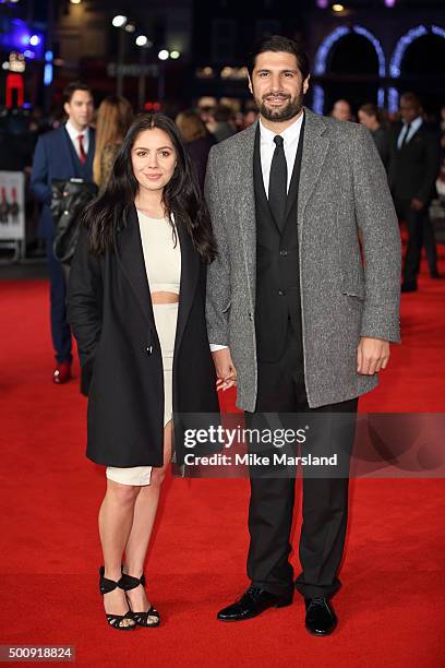 Kayvan Novak attends the European Premiere of "The Hateful Eight" at Odeon Leicester Square on December 10, 2015 in London, England.