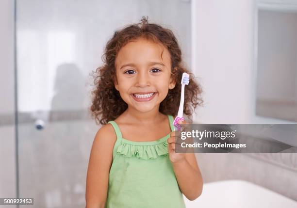 good habits start when you're young - toothpaste stock pictures, royalty-free photos & images