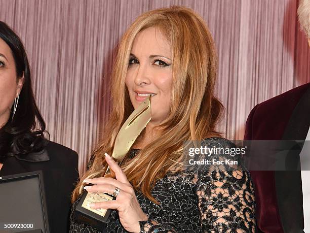 Helene Segara attends the 'The Bests 2015' : Awards Ceremony At Salons Hoche on December 10, 2015 in Paris, France.