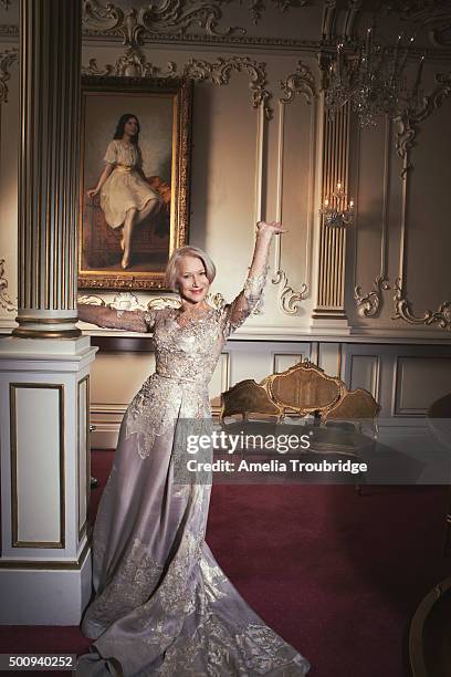 Actor Helen Mirren is photographed for ES magazine on September 8, 2014 in London, England.