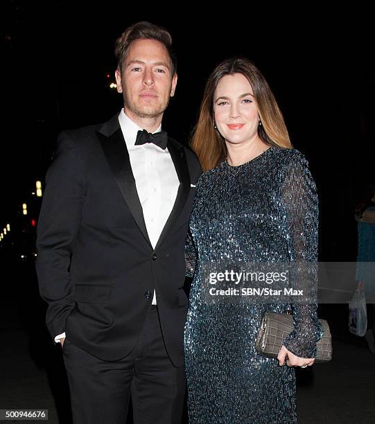 Actress Drew Barrymore and Will Kopelman are seen on December 10, 2015 in New York City.