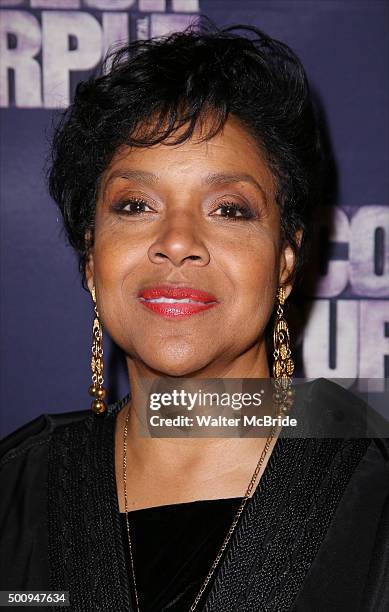 Phylicia Rashad attends the Broadway Opening Night Performance of 'The Color Purple' at the Bernard B. Jacobs Theatre on December 10, 2015 in New...