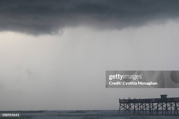 Dark skies during Tropical Storm / Hurricane Arthur in Daytona Beach Shores, Florida on July 2, 2014