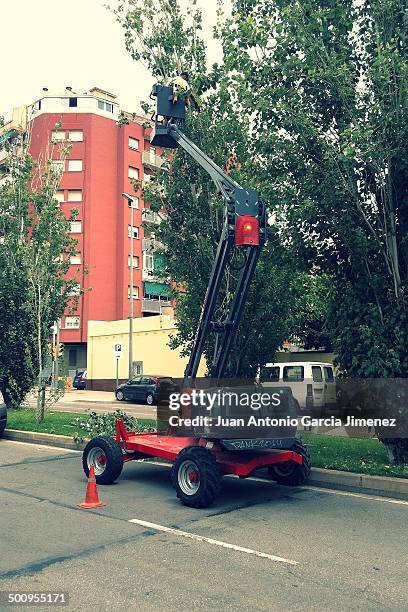 Gardener crane - Barcelona, Spain