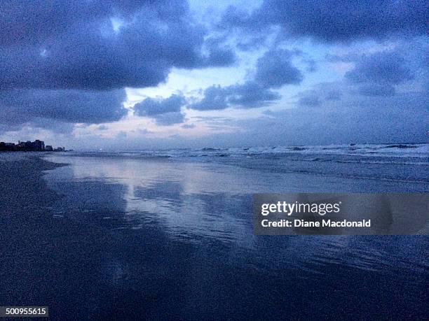 The outer bands of Hurricane Arthur while it was still a tropical storm and passing about 100 miles off the north east coast of Florida at...