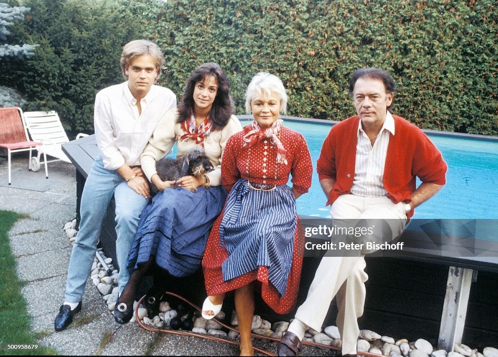 Klausjürgen Wussow, Ehefrau Ida Krottendorf, Tochter Barbara, Sohn Sascha Alexander