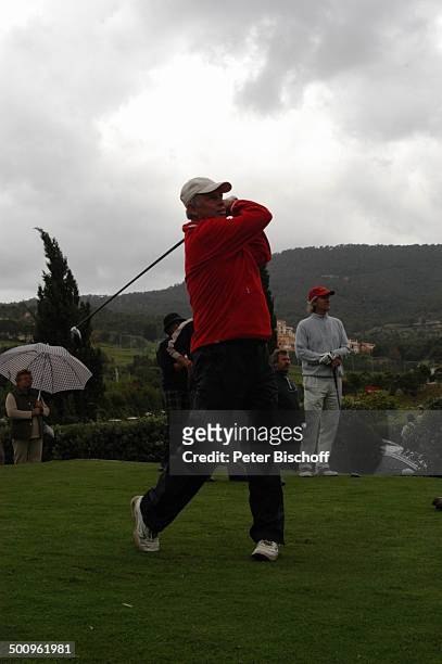 Willy Bogner , Golf-Turnier: "Premiere Golf Trophy", Port d Andratx/Mallorca/Spanien, , Golfplatz, Sport, Schläger, Golf, Grün, Rasen, Mütze,...
