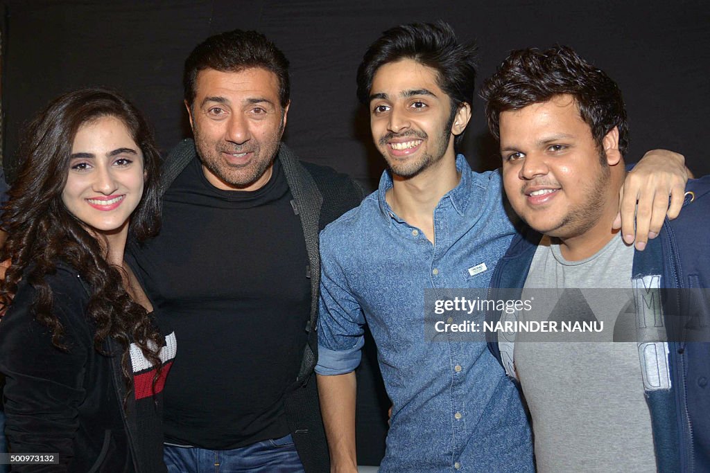Indian bollywood actors Sunny Deol Shivam Patil Rishabh Arora