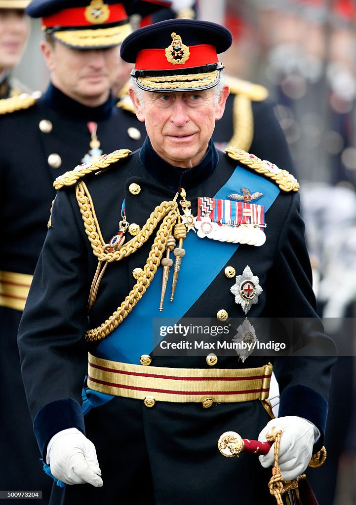 Prince Charles Attends The Sovereigns Parade At Sandhurst