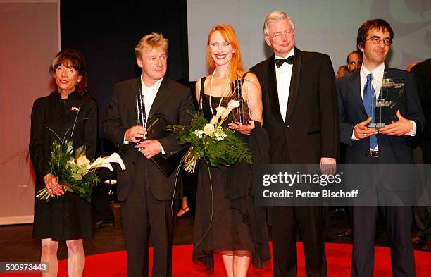 Vera Tschechowa , Jörg Schüttauf, Andrea Sawatzki, Roland Koch , Atom Egoyan , Hessischer Film- und Kinopreis 2006, Frankfurt am Main, Deutschland, ,...