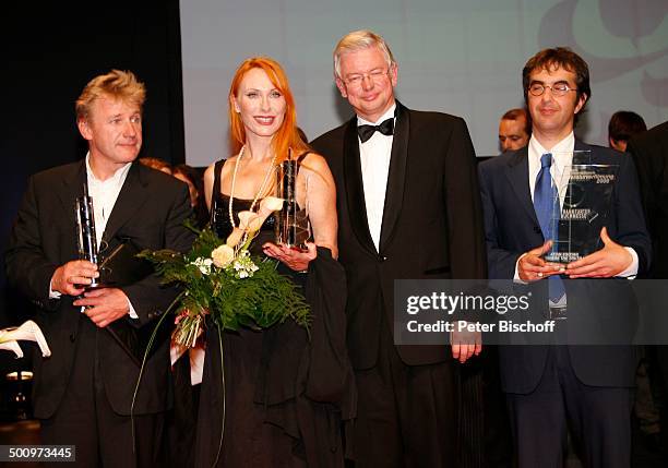 Jörg Schüttauf, Andrea Sawatzki, Roland Koch , Atom Egoyan , Hessischer Film- und Kinopreis 2006, Frankfurt am Main, Deutschland, , P.-Nr.:...