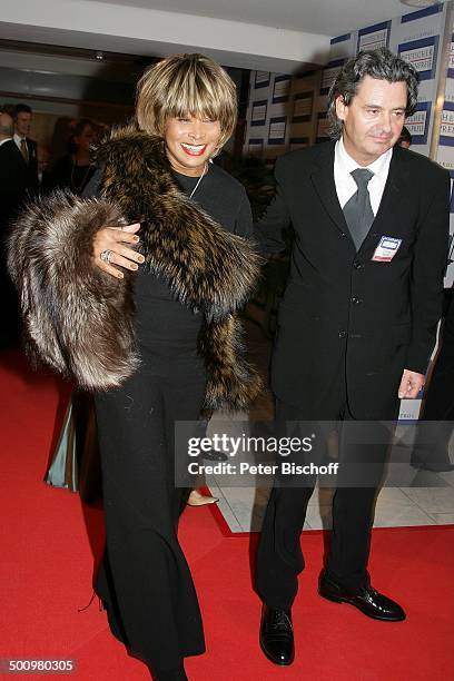 Tina Turner, Lebensgefährte Erwin Bach, Verleihung des Deutschen Medienpreises, Baden-Baden, , Gala, Fest, Verleihung, Ehrung, Deutscher Medienpreis,...