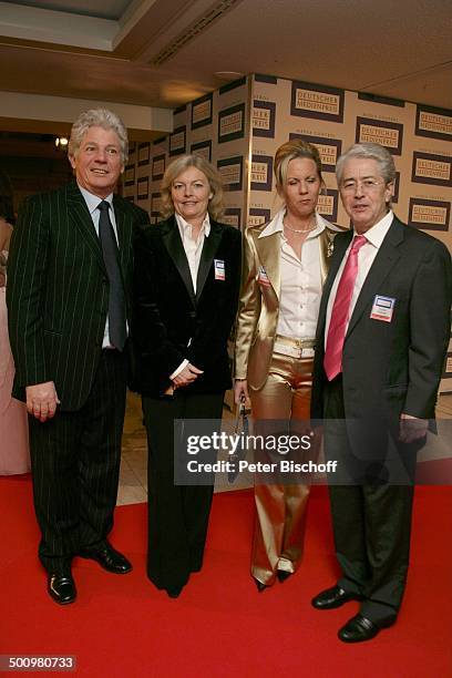 Dr. Thomas Stein, , Ehefrau Margret, Britta Gessler, Frank Elstner, , Verleihung des Deutschen Medienpreises, Baden-Baden, , Gala, Fest, Verleihung,...