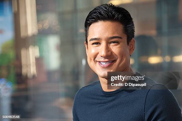 Mario Lopez hosts "Extra" at their New York studios at H&M in Times Square on December 11, 2015 in New York City.