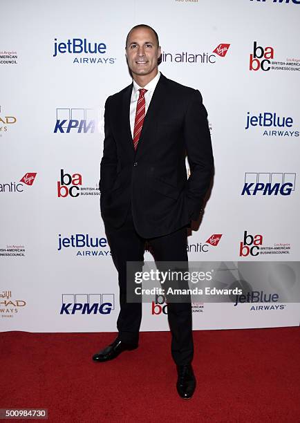 Photographer Nigel Barker arrives at the BABC LA 56th Annual Christmas Luncheon at the Fairmont Miramar Hotel on December 11, 2015 in Santa Monica,...