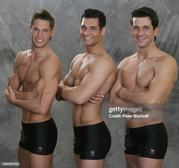 Christian Vogler , Michael Teller , Robert Straßer , Wahl zum "Mister Germany 2005/06", Linstow , Deutschland, , P.-Nr. 1649/2005, "Van der Valk...