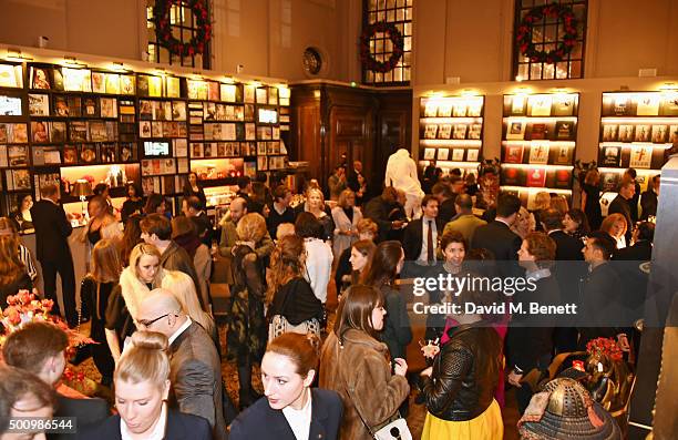 General view of the atmosphere at a champagne reception to celebrate the launch of "Mandarin Oriental: The Book" by Assouline at Maison Assouline on...