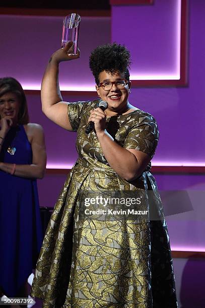 Brittany Howard speaks onstage during Billboard Women In Music 2015 on Lifetime at Cipriani 42nd Street on December 11, 2015 in New York City.