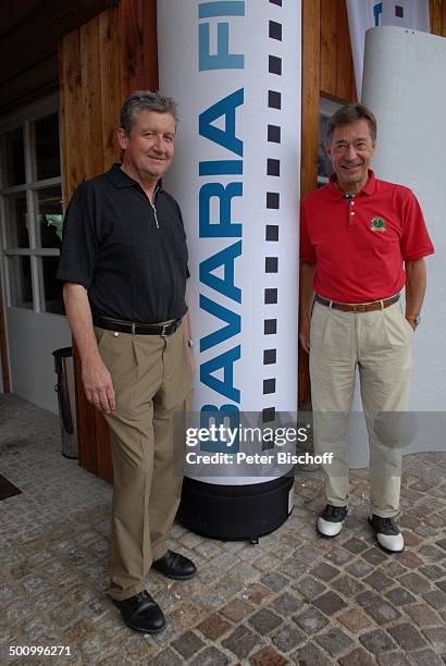 Dr. Matthias Esche , Frank Wössner , Golf-Veranstaltung "Bavaria Film Cup 2007", "Golfclub München Riedhof", München, Bayern, Deutschland, Europa,...