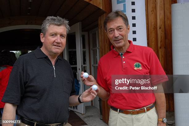 Dr. Matthias Esche , Frank Wössner , Golf-Veranstaltung "Bavaria Film Cup 2007", "Golfclub München Riedhof", München, Bayern, Deutschland, Europa,...