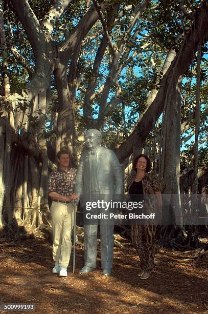 Eva Kummeth, Ehemann Horst Hummeth, am Rande der Dreharbeiten zum ZDF-Film "Florida-Träume", Fort Myers, USA, Amerika, Urlaub, verliebt, , P.-Nr.:...