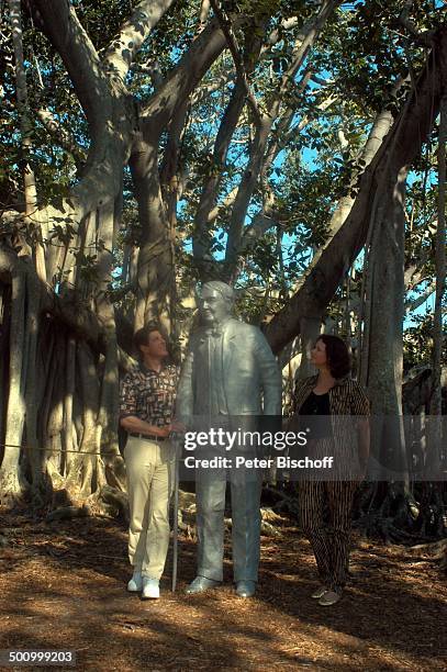 Eva Kummeth, Ehemann Horst Hummeth, am Rande der Dreharbeiten zum ZDF-Film "Florida-Träume", Fort Myers, USA, Amerika, Urlaub, verliebt, , P.-Nr.:...