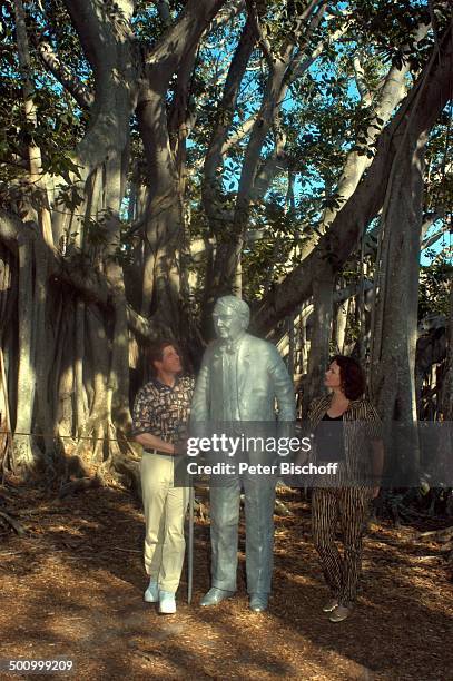 Eva Kummeth, Ehemann Horst Hummeth, am Rande der Dreharbeiten zum ZDF-Film "Florida-Träume", Fort Myers, USA, Amerika, Urlaub, verliebt, , P.-Nr.:...