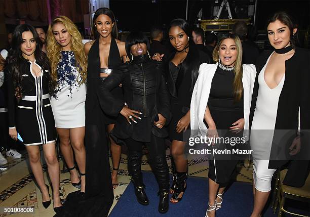 Camila Cabello, Dinah Jane, Normani Kordei, Ally Brooke Hernandez, and Lauren Jauregui attends Billboard Women In Music 2015 on Lifetime at Cipriani...