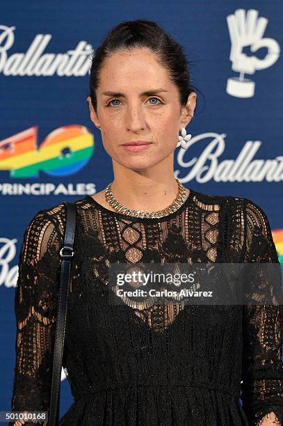 Carolina Adriana Herrera attends the 40 Principales Awards 2015 photocall at the Barclaycard Center on December 11, 2015 in Madrid, Spain.