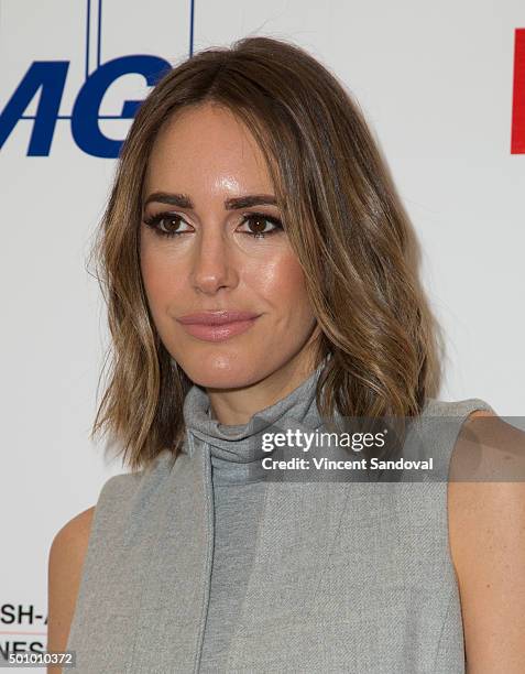 Fashion journalist Louise Roe attends the BABC LA 56th Annual Christmas Luncheon at Fairmont Miramar Hotel on December 11, 2015 in Santa Monica,...