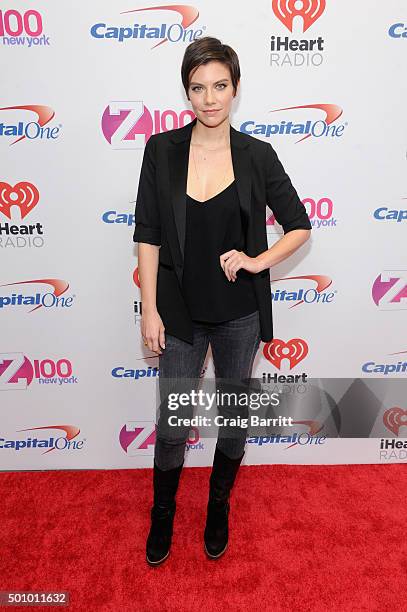 Actress Lauren Cohan attends Z100's Jingle Ball 2015 at Madison Square Garden on December 11, 2015 in New York City.